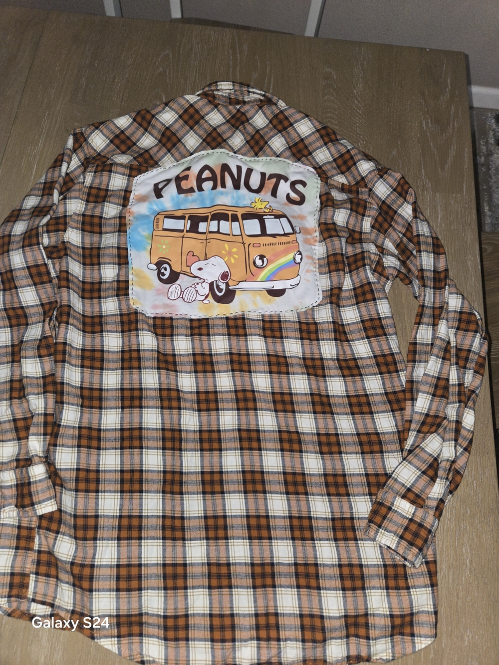 Mens M Red Head Brand Co. Custom Flannel With Snoopy Peanuts